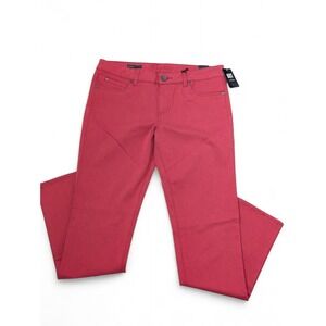 Kut From The Kloth Women's Size 12 Diana Skinny Jeans Red Colored Denim Pants